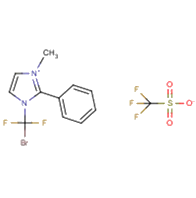 1-Bromodifluoromethyl-2-phenyll-3-methyl-imidazoilum triflate