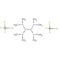 1,1,2,2-tetrakis(dimethylamino)ethane-1,2-bis(ylium) bis trifluoromethanethiolate