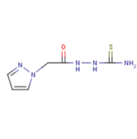 N-(carbamothioylamino)-2-(1H-pyrazol-1-
          yl)acetamide