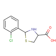 2-(2-chlorophenyl)-1,3-thiazolidine-4-carboxylic
          acid