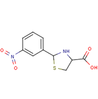 2-(3-nitrophenyl)-1,3-thiazolidine-4-carboxylic
          acid
