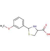 2-(3-methoxyphenyl)-1,3-thiazolidine-4-carboxylic acid