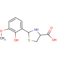 2-(2-hydroxy-3-methoxyphenyl)-1,3-thiazolidine-4-carboxylic acid
