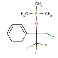 [(3-Chloro-1,1,1-trifluoro-2-phenylpropan-2-yl)oxy]trimethylsilane