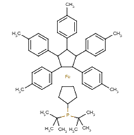 1-di-tert-butylphosphino-1',2',3',4',5'-penta(4-methylphenyl)ferrocene
