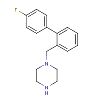 1-[[2-(4-fluorophenyl)phenyl]methyl]piperazine