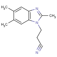 3-(2,5,6-trimethyl-1H-1,3-benzodiazol-1- yl)propanenitrile