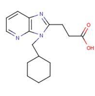 3-[3-(cyclohexylmethyl)-3H-imidazo[4,5-b]pyridin-2- yl]propanoic acid
