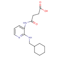 3-({2-[(cyclohexylmethyl)amino]pyridin-3- yl}carbamoyl)propanoic acid