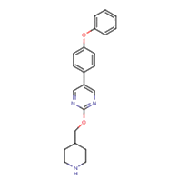 5-(4-phenoxyphenyl)-2-(piperidin-4-ylmethoxy)pyrimidine; HCL salt