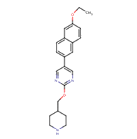 5-(6-ethoxynaphthalen-2-yl)-2-(piperidin-4-ylmethoxy)pyrimidine; HCL salt