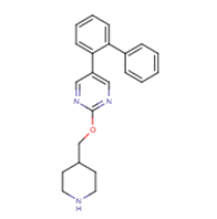 5-(2-phenylphenyl)-2-(piperidin-4-ylmethoxy)pyrimidine; HCL salt