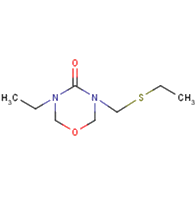 3-ethyl-5-[(ethylsulfanyl)methyl]-1,3,5- oxadiazinan-4-one