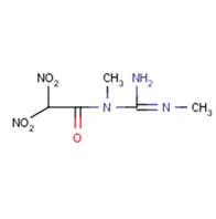 N-methyl-N-(N'-methylcarbamimidoyl)-2,2- dinitroacetamide