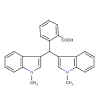2-[bis(1-methyl-1H-indol-3-yl)methyl]benzoic acid