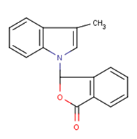 3-(3-methyl-1H-indol-1-yl)-1,3-dihydro-2- benzofuran-1-one