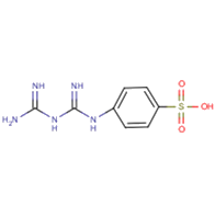 4-[(carbamimidamidomethanimidoyl)amino]benzene-1-
          sulfonic acid