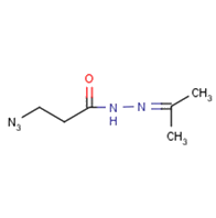 3-azido-N'-(propan-2-ylidene)propanehydrazide