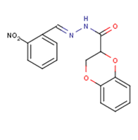 N'-[(2-nitrophenyl)methylidene]-2,3-dihydro-1,4-benzodioxine-2-carbohydrazide