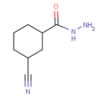 3-cyanocyclohexane-1-carbohydrazide