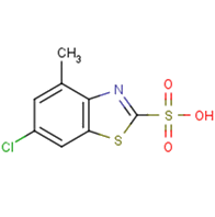 6-chloro-4-methyl-1,3-benzothiazole-2-sulfonic
          acid